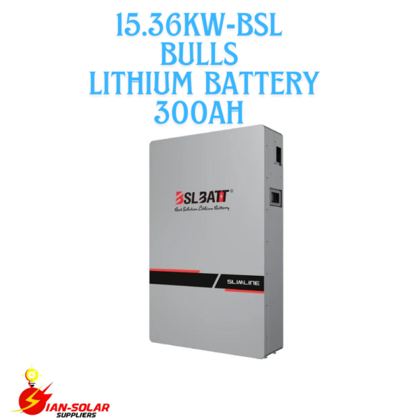 BSL Bulls 15.36kWh 300Ah (51.2V) PowerWall LiFePO4 Lithium Iron Phosphate Battery 10kWh